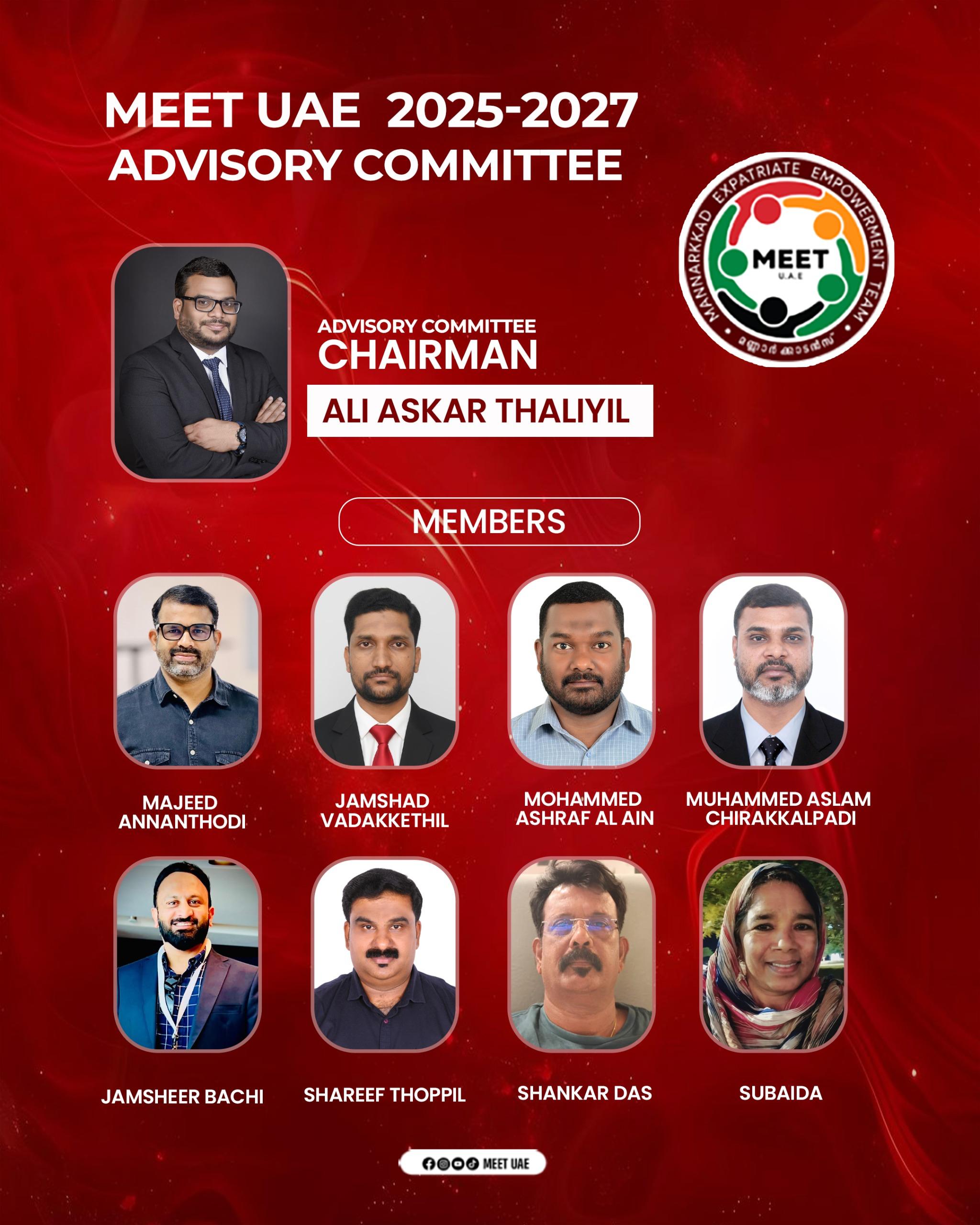 MEET UAE 2025-2027 Advisory Committee